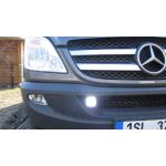 Mercedes Sprinter, vzdlenost LED svtel cca 50cm od bonho obrysu 